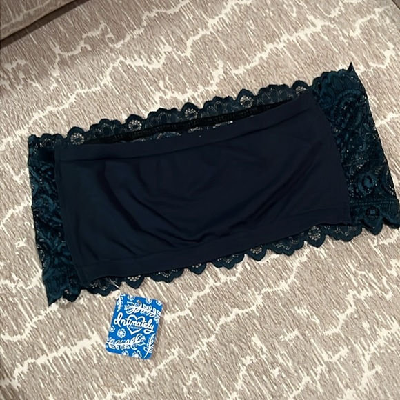 free people ~ intimately ~ scalloped lace bando bra ~ deepest jade color ~ m/l - Picture 5 of 10